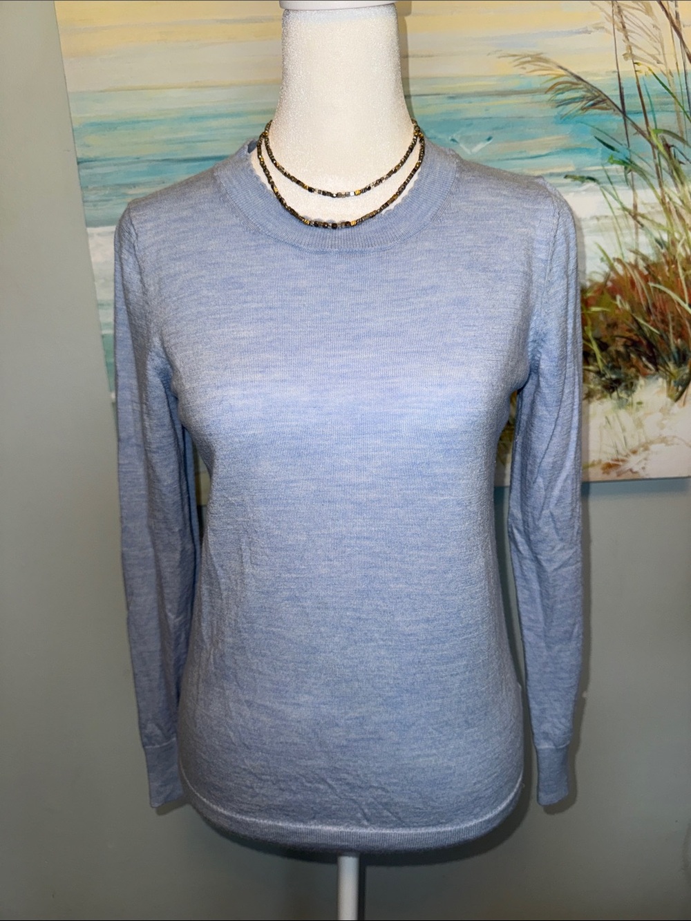 Banana Republic Pale Sky Blue Crewneck Sweater